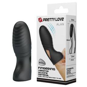 Насадка на палец - Pretty Love Alan Finger Vibrator Black sexstyle