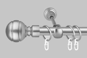 Карниз для штор однорядный металлический 19 мм Сатин 240 см