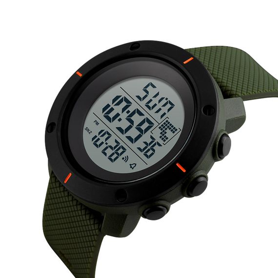 Чоловічий годинник Skmei 1213AG Black-Military Wristband | Зображення 1