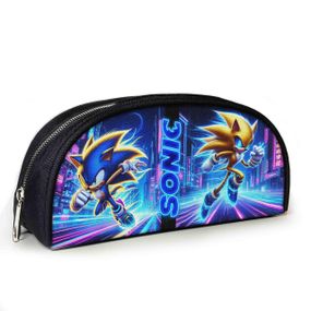 Пенал школьный с принтом Супер Соник 23х10х8 см детский для девочки,мальчика (3919)