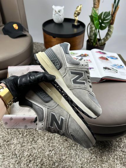 Жіночі кросівки 574 x Stone Island Gray White В3598 38