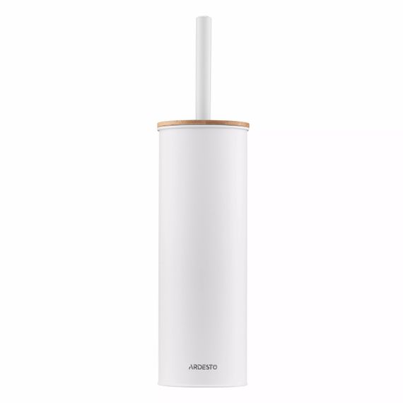 Набор ершик для унитаза с подставкой Ardesto Minimalism ARHB3503WB 9.5х27.5х38 см белый | Зображення 2