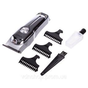 Машинка для стрижки волосся акумуляторна Сріблястий VGR V-071