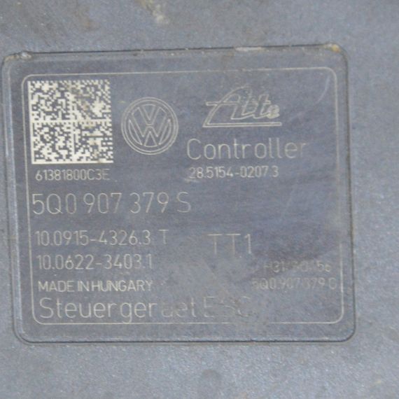 Блок ABS Volkswagen Golf VII 2012-2020 Насос АБС Фольксваген Гольф 7 5Q0907379S 5Q0614517R | Зображення 4