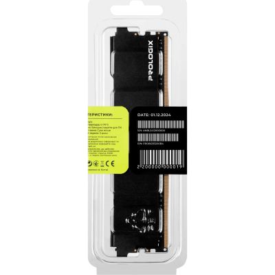 Модуль памяти для компьютера DDR4 8GB 3200 MHz Black Prologix (PRO8GB3200B4) | Зображення 4