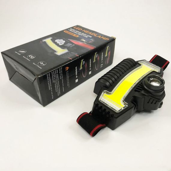 Налобний ліхтарик Bailong BL-W685-LTS+COB+RGB, 5 режимів, водостійкий, ударостійкий, USB WX-988 кабель Type-c | Зображення 6