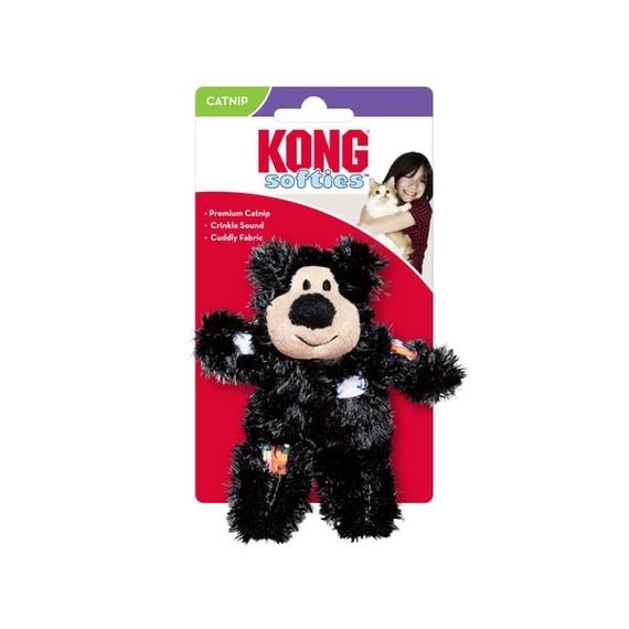 Іграшка для котів Kong Softies Patchwork Bear, 11.5 см