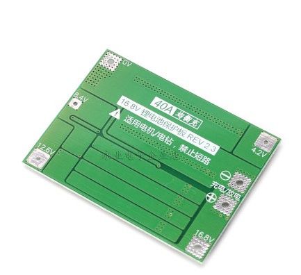 BMS 4s Контроллер плата BMS с балансиром 4S Li-Ion 14.8(16,8В) В 40A | Зображення 1