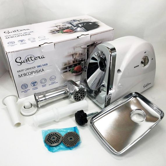 М'ясорубка Suntera SMG-5418W, електром'ясорубка для дому, м'ясорубка з металевим редуктором | Зображення 3