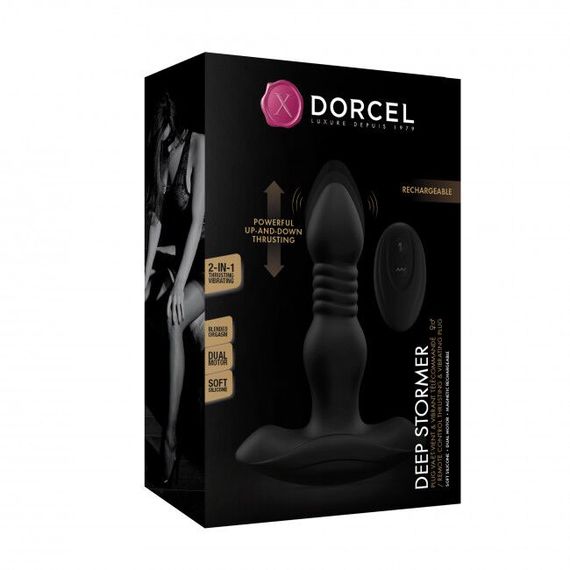 Анальная пробка с вибрацией и пульсацией Dorcel DEEP STORMER | Зображення 5
