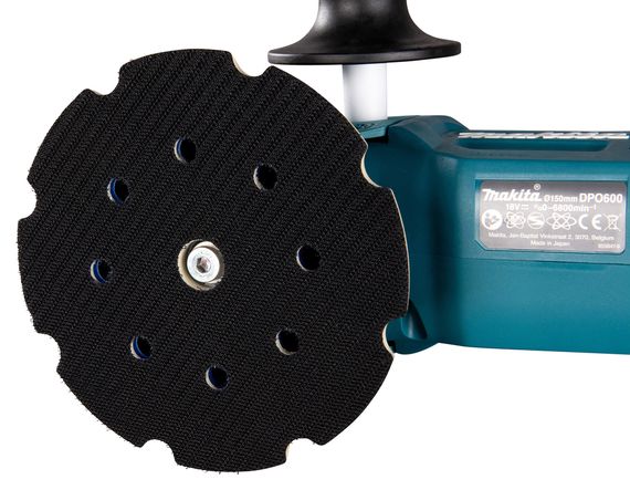 Шліфмашина полірувальна 2-х режимна акумуляторна Makita DPO600Z (150 мм, 1600-6800 хв-1, BL, LXT, без акумуляторів та зарядного пристрою) | Зображення 5