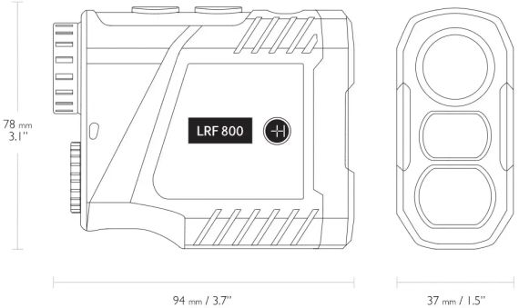 Далекомір лазерний Hawke LRF LCD 6x25 800м | Зображення 2