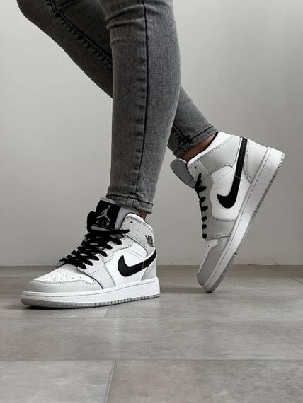Кросівки Air Jordan 1 High Grey Black  весна / літо / осінь | Зображення 3