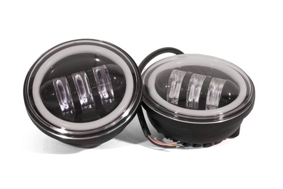 Комплект светодиодных противотуманных фар AllLight FA-422 9-30V D=110 мм с ангельскими глазками | Зображення 1