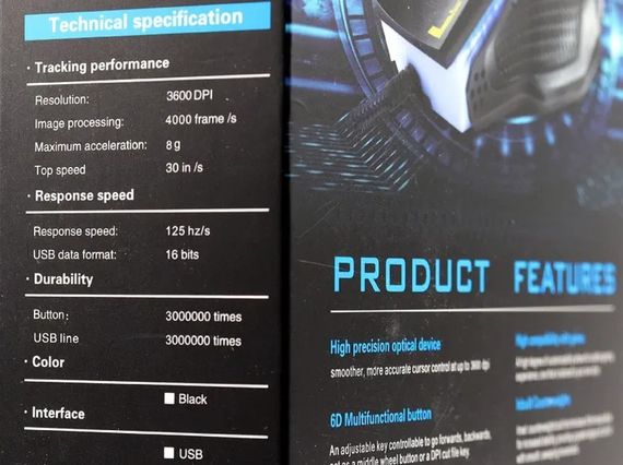 Провідна миша з регульованою чутливістю та LED-підсвічуванням XPRO A9 (lp-80558_261) | Зображення 9
