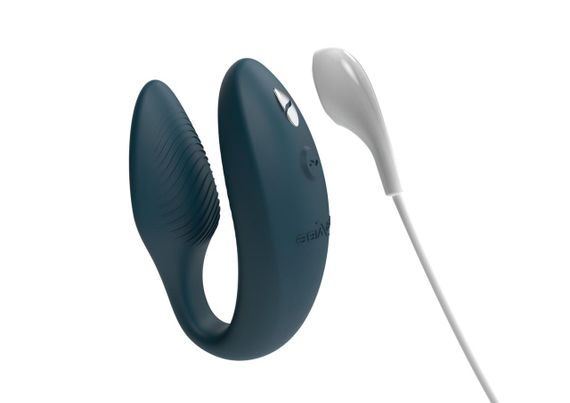 Вібратор для пар We-Vibe SYNC 2 Green Velvet — Bluetooth We-Connect, водонепроникний, магнітна зарядка | Зображення 6