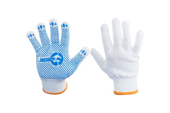 Перчатки Intertool - 70/30 с точкой 55г белые 10" (SP-0130) | Зображення 2