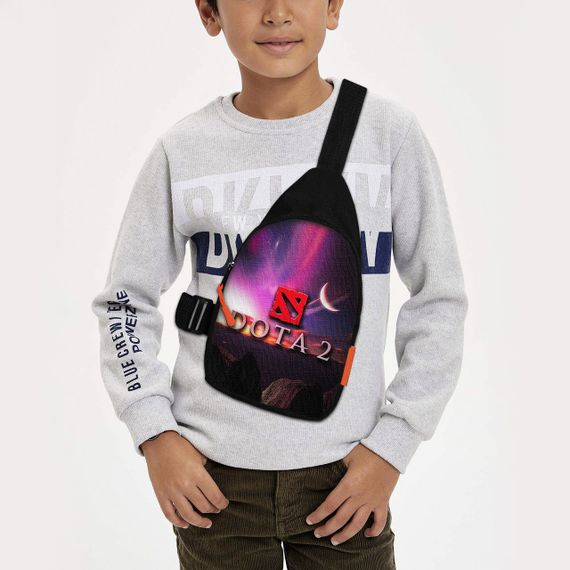 Сумка через плече дитяча Dota 2 29х17 см сумка слінг для хлопчика (01937)