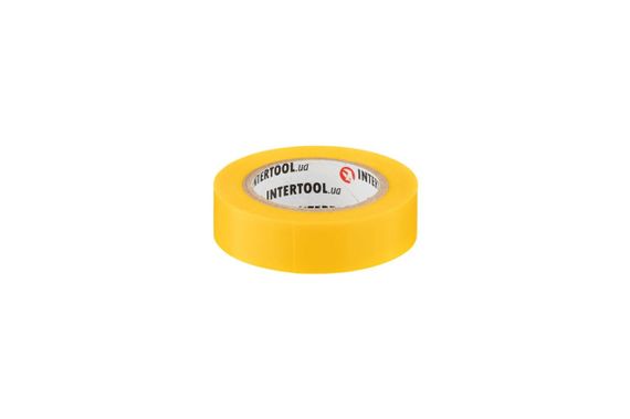 Лента изоляционная Intertool - 10 м x 17 x 0,15 мм желтая (IT-0032) | Зображення 1