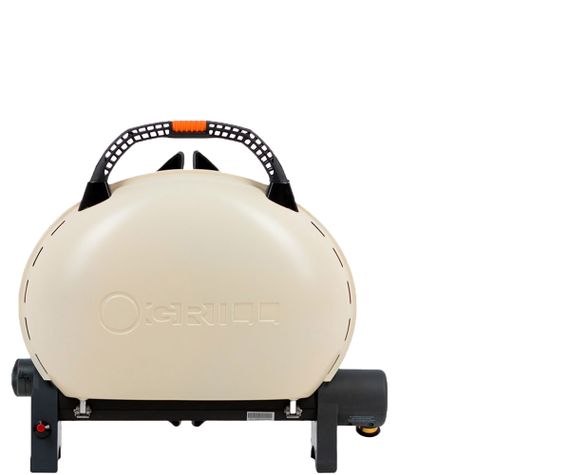 КОМПЛЕКТ Портативний переносний газовий гриль O-GRILL 500, кремовий + шланг в подарунок! Код: 013368 | Зображення 1