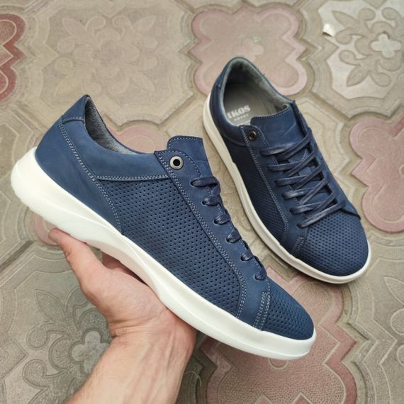 Літні сині кеди на білій підошві 39 40 44 розмір | Зображення 3