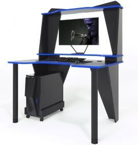Стол геймерский ZEUS IVAR-2 черныйсиний
