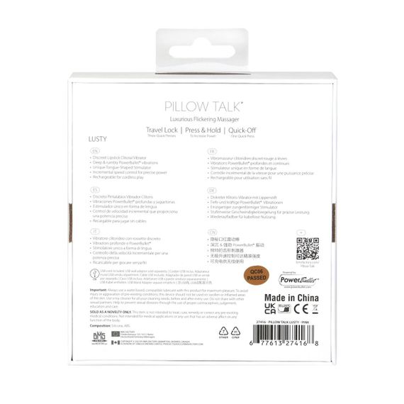 Вибратор Pillow Talk Lusty Luxurious Flickering Massager - Pink sexstyle | Зображення 7