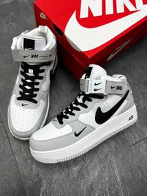 Кросівки чоловічі Air Force Mid Utility White Grey 46 29 см