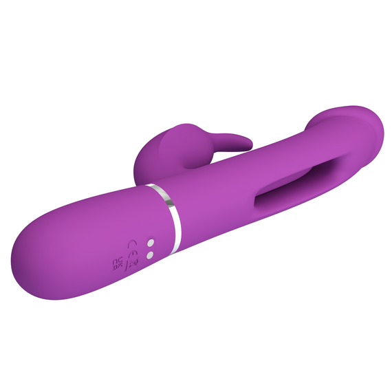 Вибратор с стимулятором клитора PRETTY LOVE - Kampas Rabbit 3 in 1 Purple, BW-500025-3 sexstyle | Зображення 7