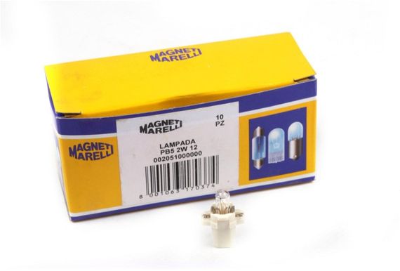 Автолампа 12V 2W B8.3d в щиток приладів біла  PB3 2W 12V  002051000000