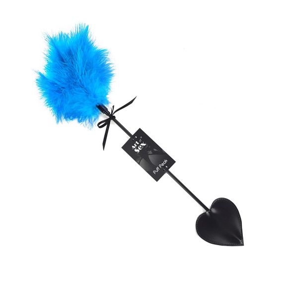 Лоскітка зі шльопалкою Піка Art of Sex – Puff Peak, блакитна Sex Aura