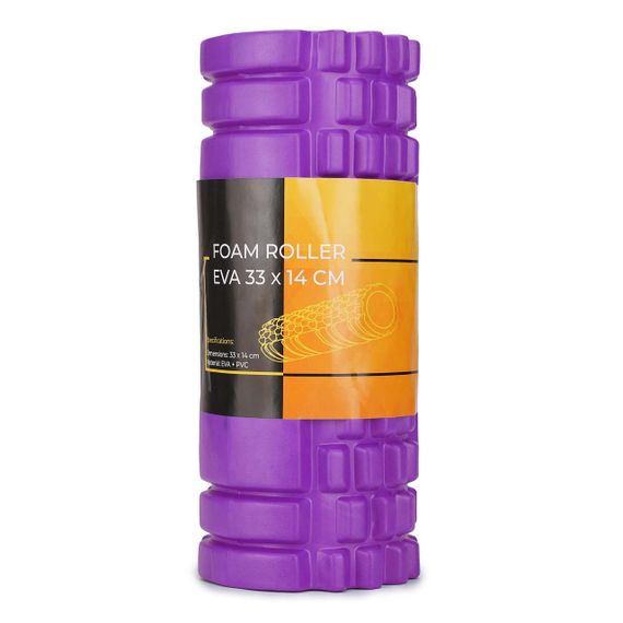 Масажний ролик Cornix EVA 33 x 14 см (валик, ролер) XR-0032 Violet | Зображення 1