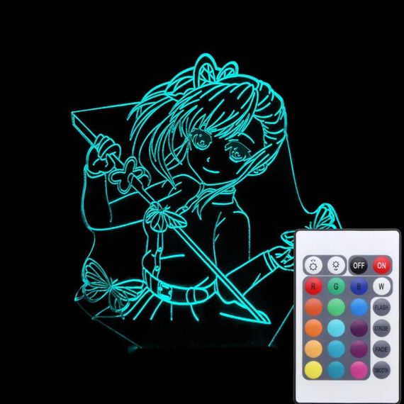 Акриловий світильник-нічник з пультом 16 кольорів Цуюрі Канао tty-n002100