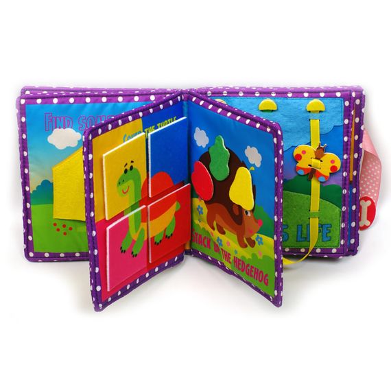 Розвиваюча книжка-шаруділка "Цуценя" 823413 з липучками | Зображення 2