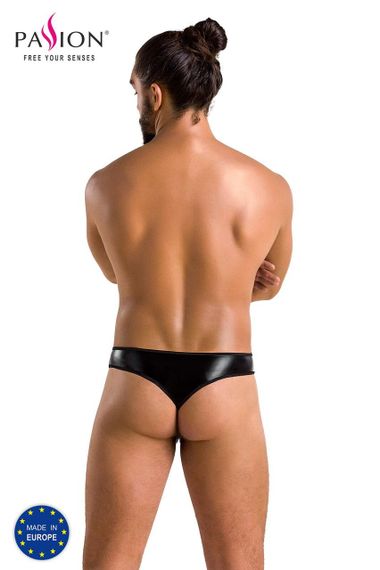 Чоловічі стринги Passion 033 THONG PAUL XXL/XXXL Black, під латекс Sex Aura | Зображення 5