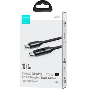 Кабель Type-C Type-C 120cm JoyRoom 100W /black/ S-CC100A13