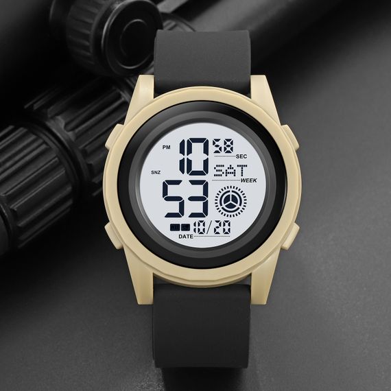 Чоловічий годинник Skmei 2082KHWT Khaki-White | Зображення 3