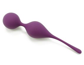 Вагінальні кульки Sweet Em на м'якому з'єднанні, фіолет, 17 х 3.3 см Sex Aura