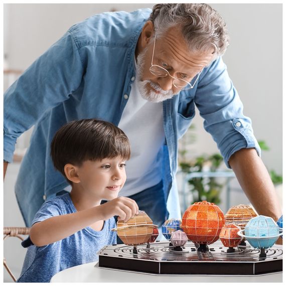 Пазл Cubic Fun Тривимірна головоломка-конструктор Stem Сонячна система (DS1087h) | Зображення 3