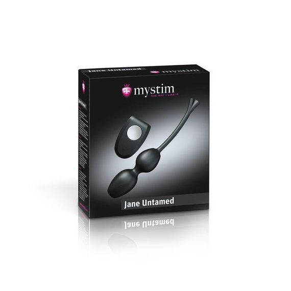 Вагінальні кульки для міостімуляції Mystim Jane Untamed Vibe з вібрацією і пультом ДК | Зображення 1
