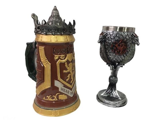 Подарочный Набор Кружка Game Of Thrones House Lannister Stein Игра Престолов Дом Ланнистеров и Fire And Blood | Зображення 1
