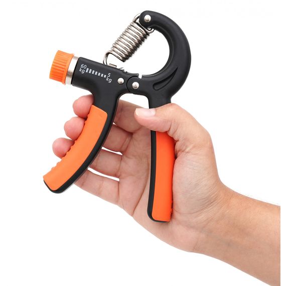 Еспандер кистьовий Cornix 5-60 кг з регульованим навантаженням XR-0144 Black/Orange | Зображення 1