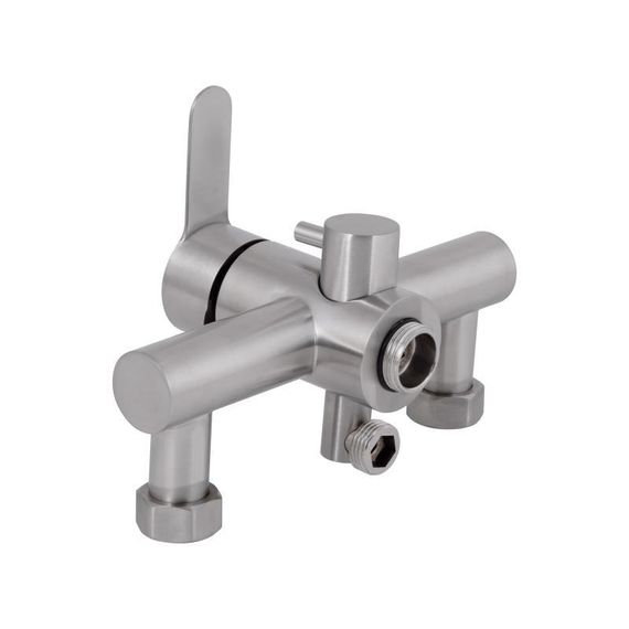 Смеситель для ванны Brinex Pure 005 с длинным поворотным изливом (с душевым гарнитуром) Nickel BRIPUR005NKL | Зображення 3