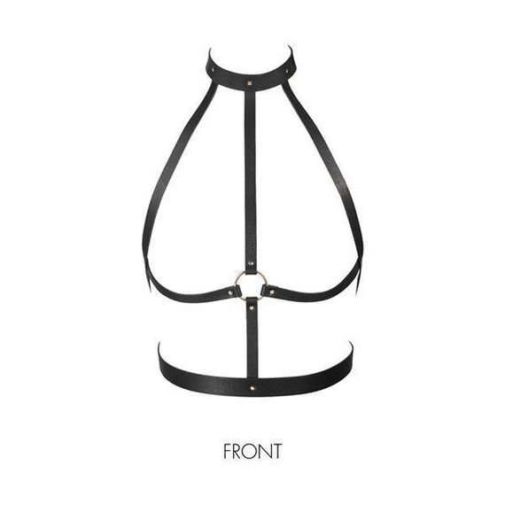 Портупея Bijoux Indiscrets MAZE - H Harness Black Sex Aura