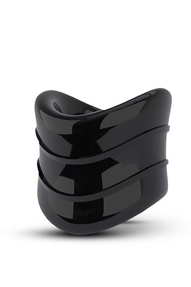 Кільце ерекційне STAY HARD BEEF BALL STRETCHER SNUG XLONG Чорне, 3.8 х 2.5 см