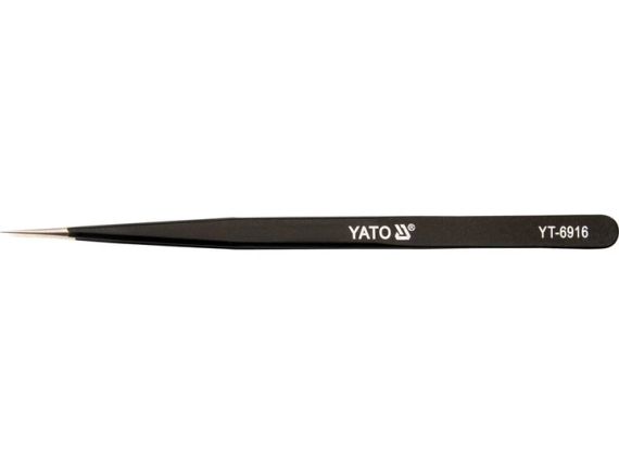 Пінцет прямий антистатичний 140 мм YATO YT-6916 | Зображення 1