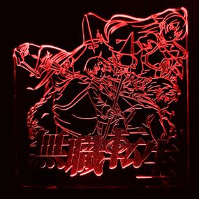 Акриловый светильник-ночник Перерождение безработного красный tty-n001656