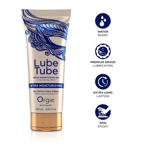 Лубрикант на водній основі Orgie Lube Tube Xtra Moisturizing, 150 мл, інтенсивне зволоження Sex Aura | Зображення 2