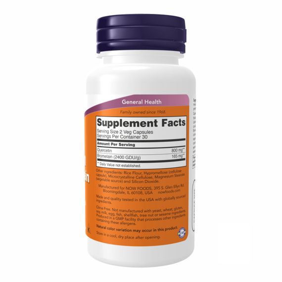 Quercetin with Bromelain - 120 vcaps | Зображення 1