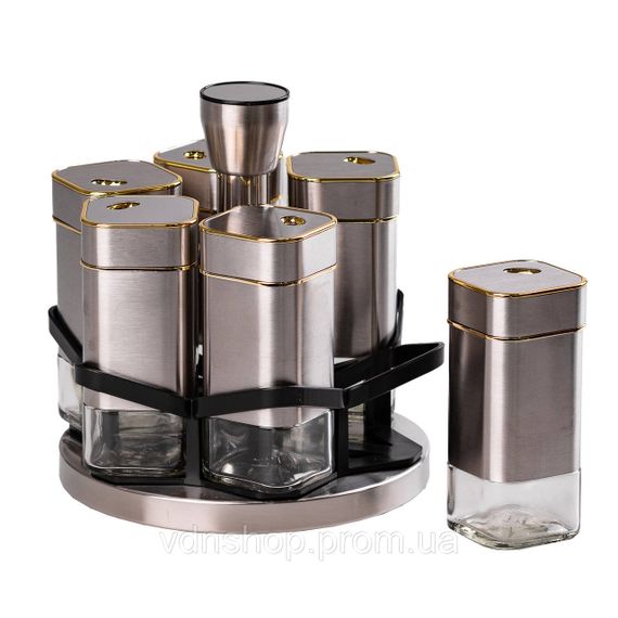 Набор для специй на подставке 6 предметов по 120 мл HP531T1025J | Зображення 2